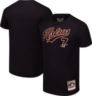 Mitchell & Ness Men's Mitchell & Ness Craig Biggio Black Houston Astros Cooperstown Collection Player T-Shirt