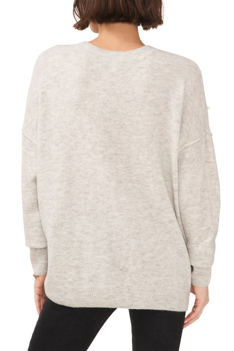 Pearly Baubles Cozy Crewneck Sweater, Alternate, color, JAZZ CLUB