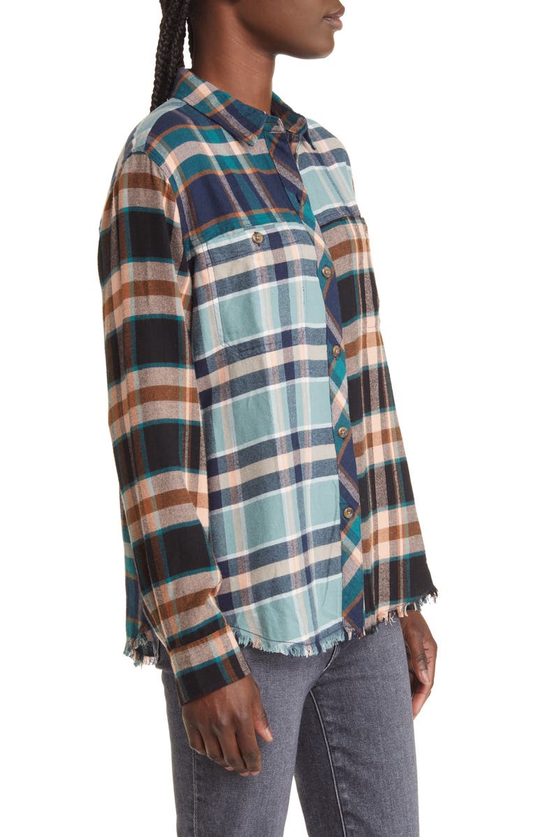Rails Brando Mixed Plaid Button-Up Shirt, Alternate, color, 