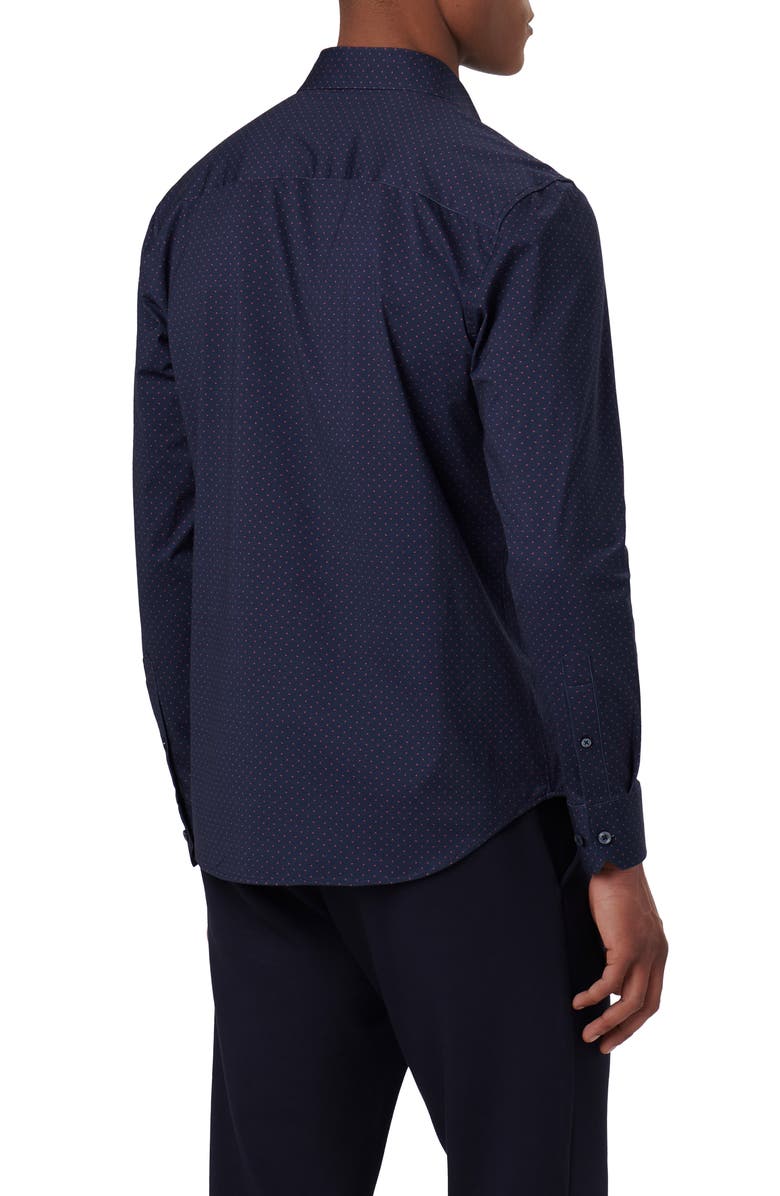 Bugatchi James OoohCotton<sup>®</sup> Dot Button-Up Shirt, Alternate, color, 