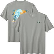 Tommy Bahama Men's Tommy Bahama  Gray Philadelphia Eagles Huddle & Hang Tens T-Shirt