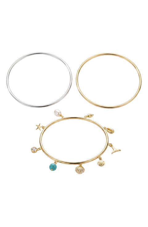 Sea Life Set of 3 Bangles