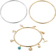 ARGENTO VIVO Sea Life Set of 3 Bangles