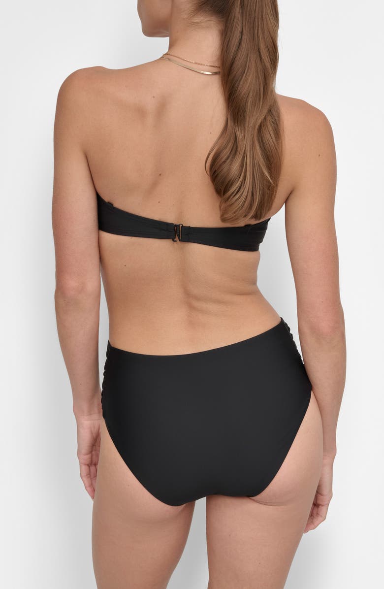 DKNY Shirred Two-Piece Swimsuit, Alternate, color, 