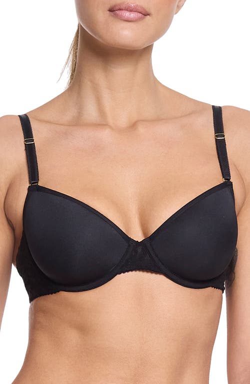 Hanky Panky Signature Lace Underwire Demi T-Shirt Bra in Black 