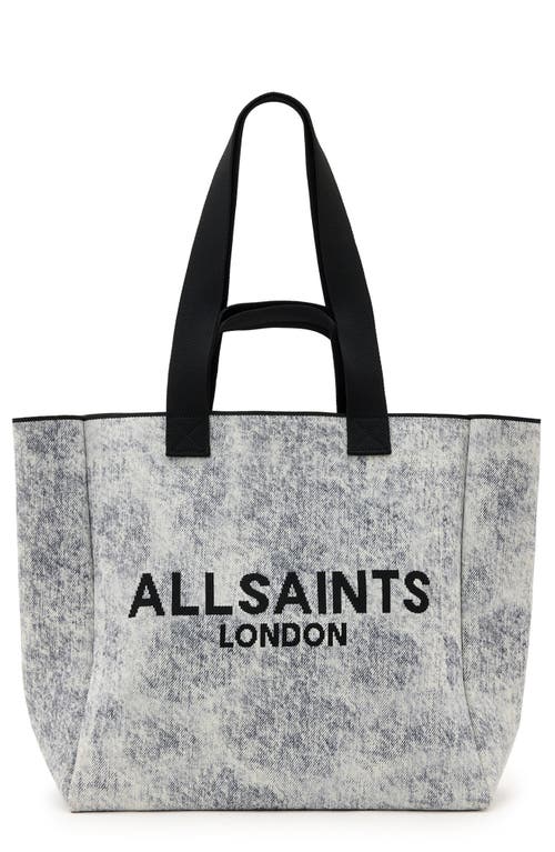 Shop Allsaints Izzy East/west Denim Tote