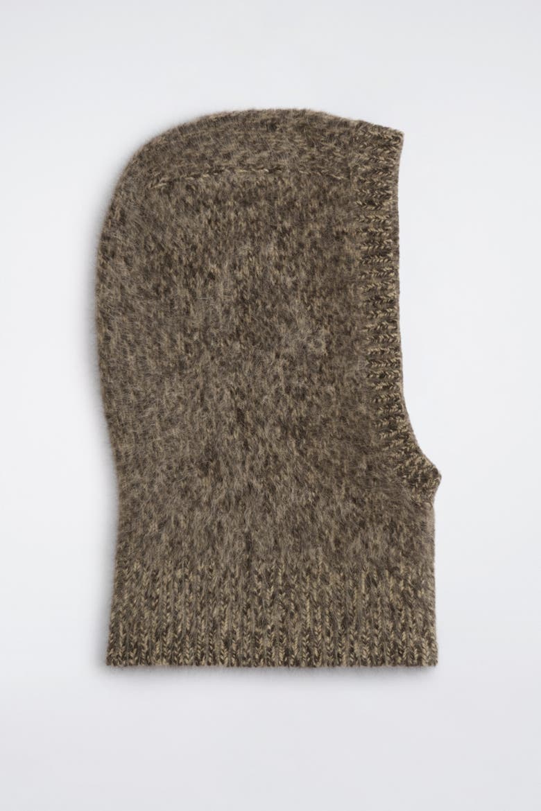 Brushed Pure Cashmere Balaclava, Alternate, color, MOCHA MÉLANGE