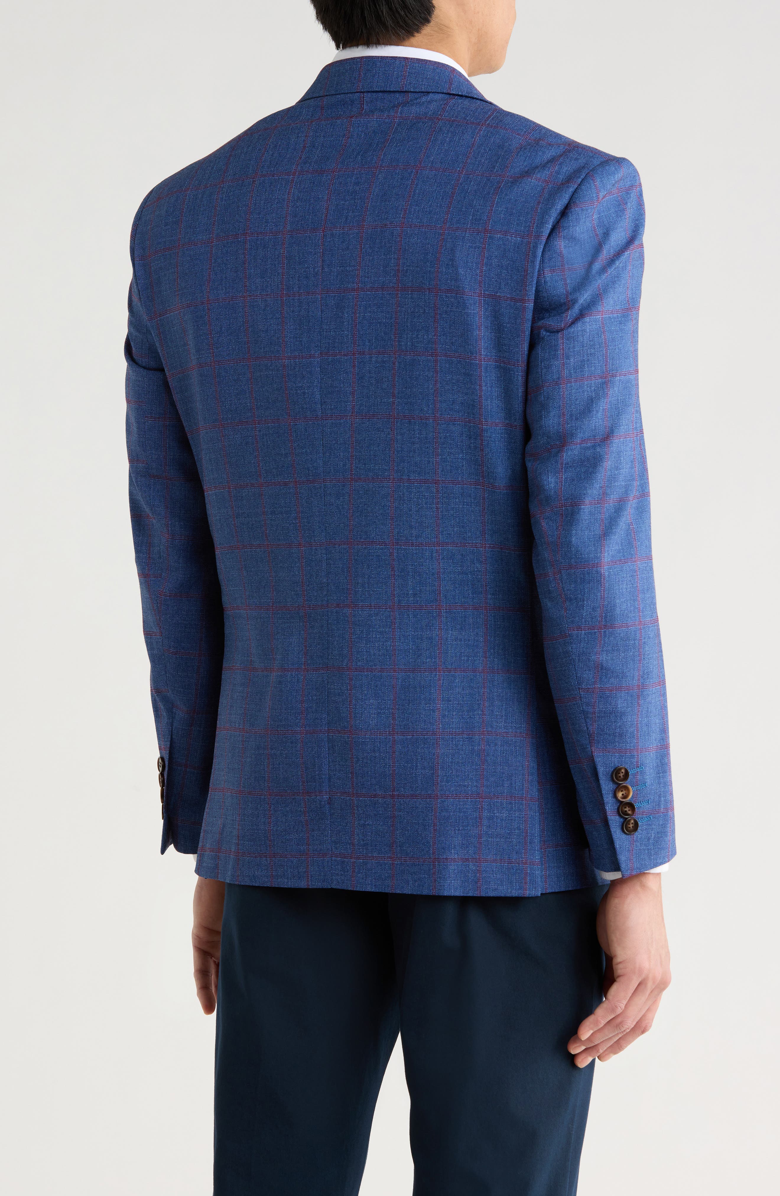 Slim Fit Windowpane Blazer - image 4