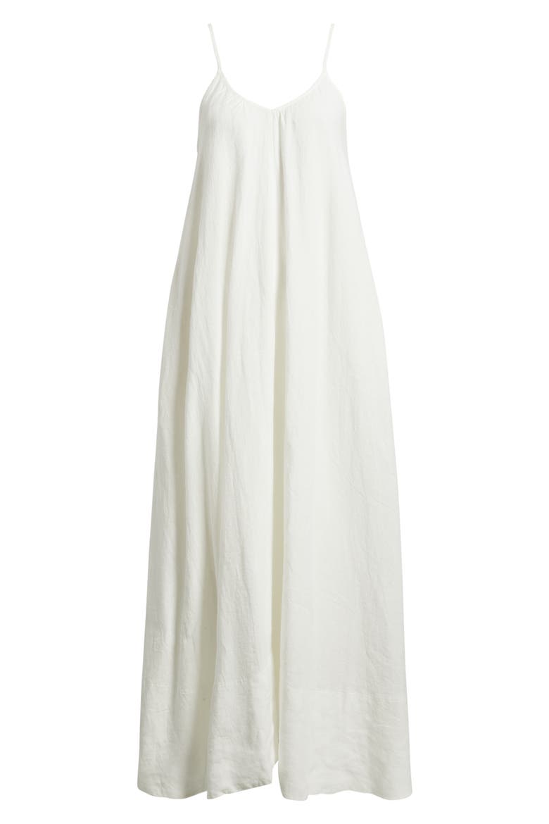 Lanae Linen Maxi Sundress, Alternate, color, OFF WHITE