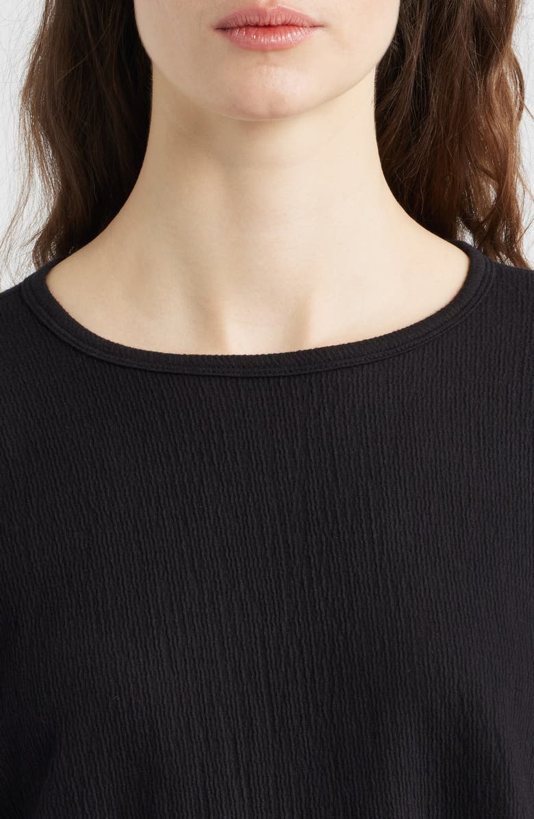 Eileen Fisher Bracelet Sleeve Top, Alternate, color, Black