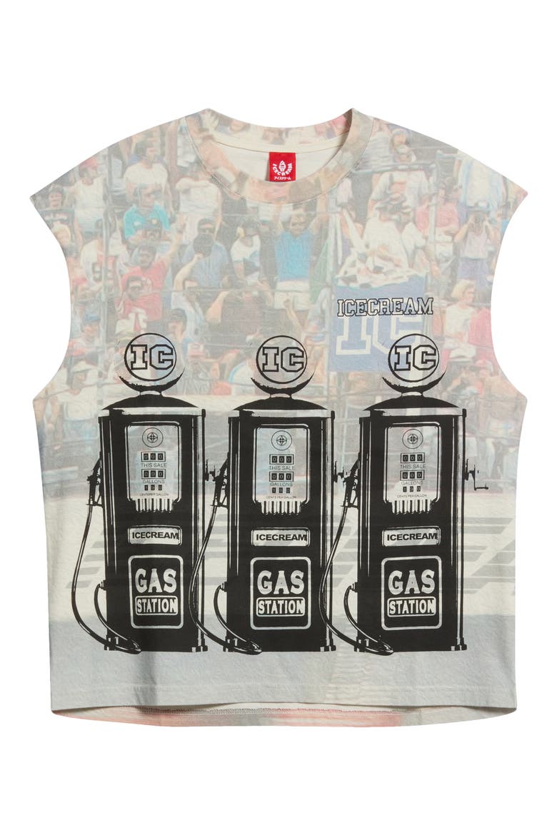 Goldfish Graphic Tank, Main, color, ANTIQUE WHITE