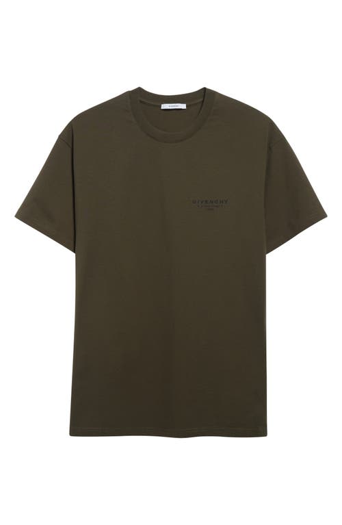 Givenchy Cotton T-shirt With Stamp Print Clothing In Green