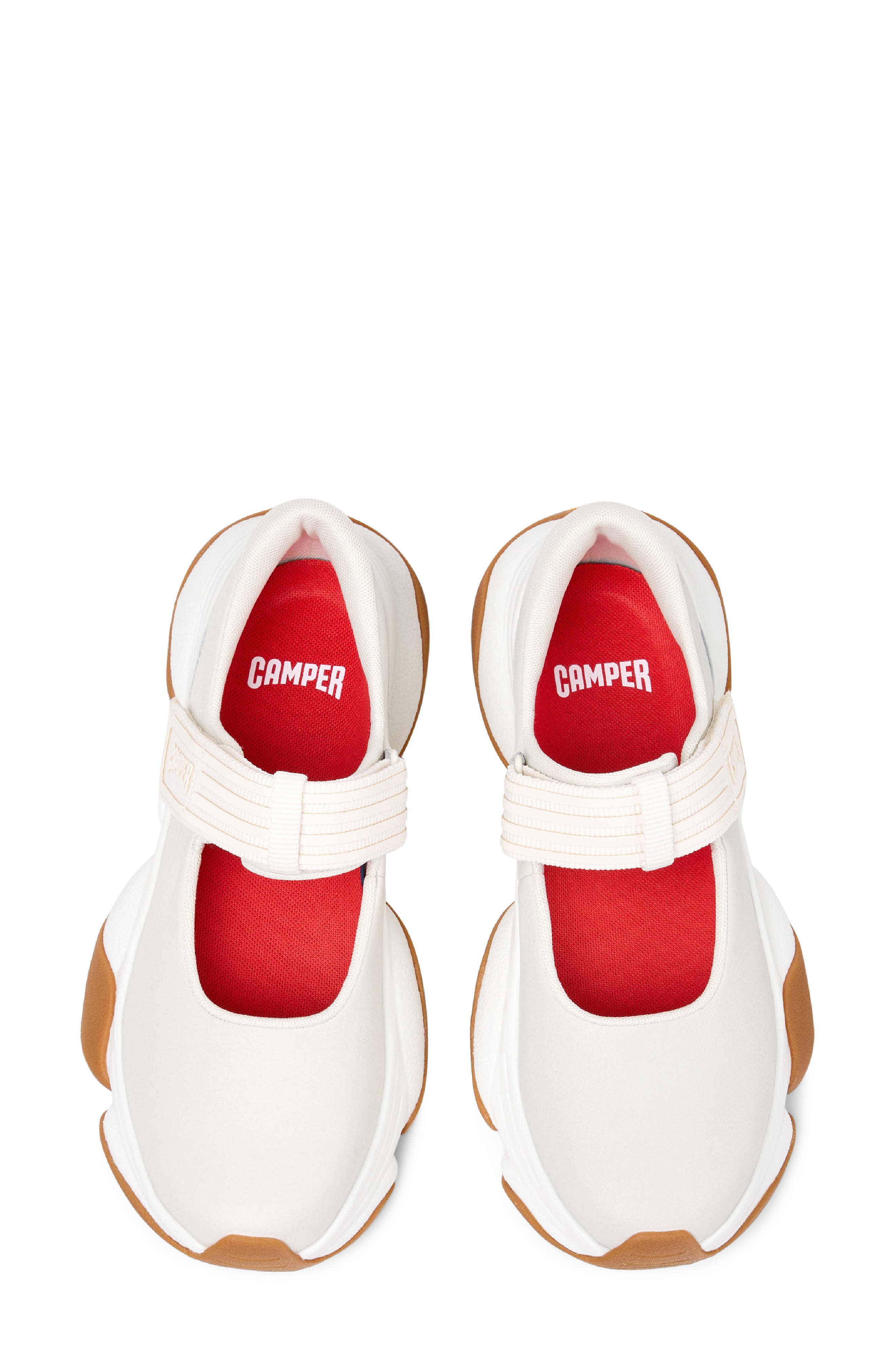 Camper Karst 2 Mary Jane Sneaker, Alternate, color, White Natural