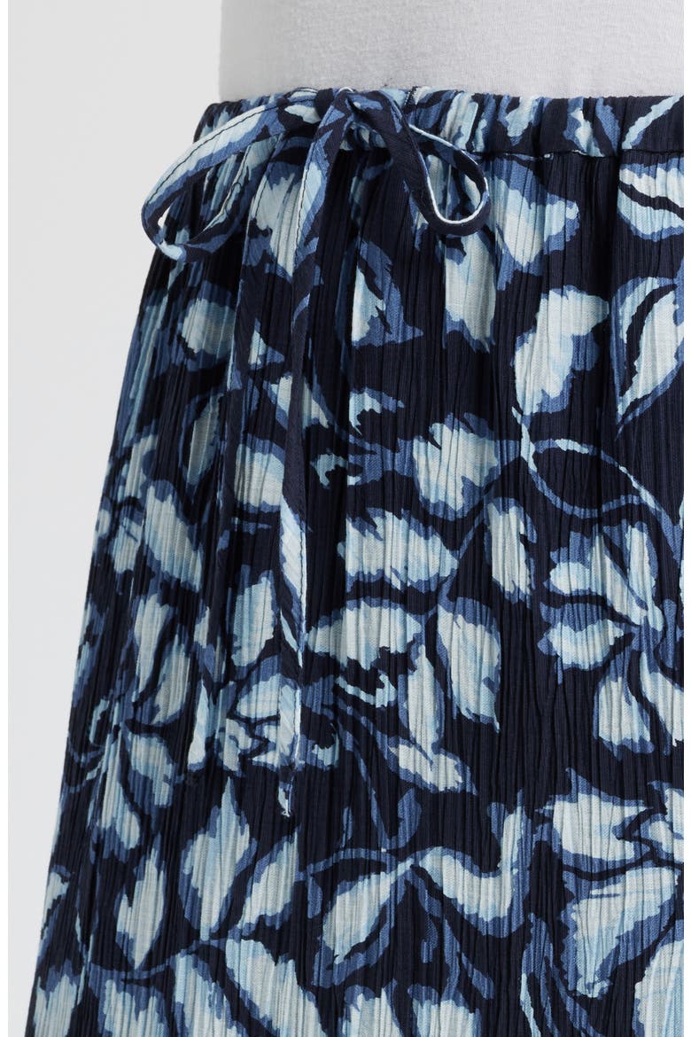 Marulo Floral Tiered Maxi Skirt, Alternate, color, NAVY JASMINE