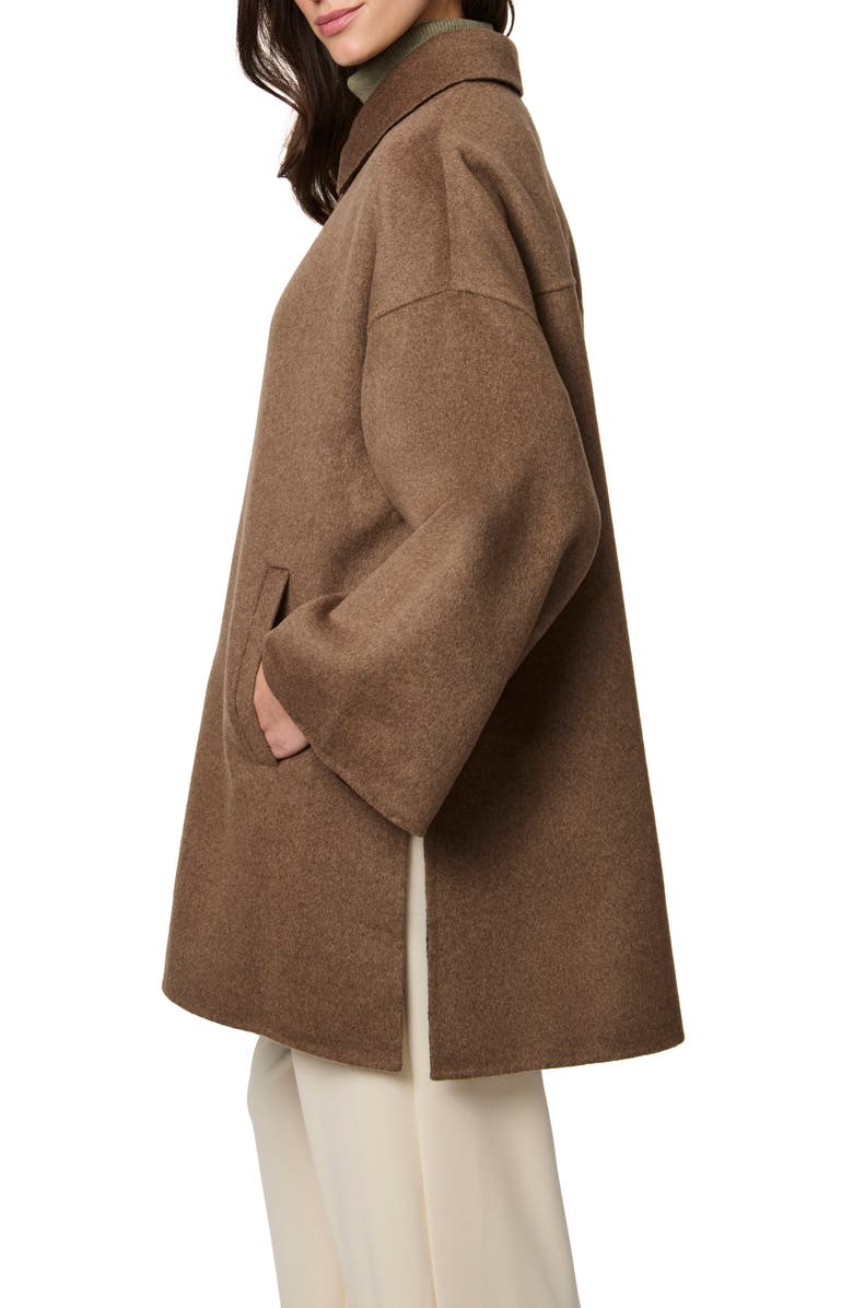 Bernardo Double Face Car Coat, Alternate, color, Pine Bark