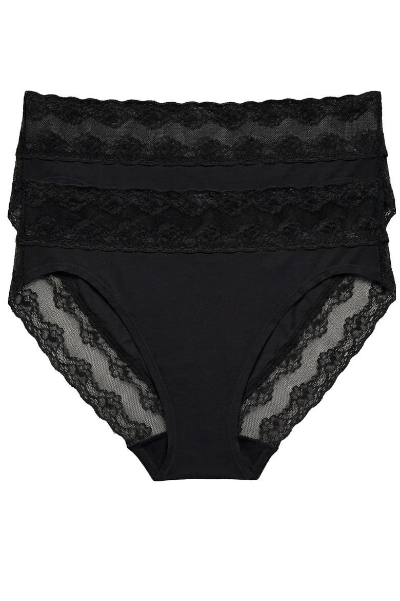 Bliss Perfection One Size French Cut 2-Pack, Main, color, Black