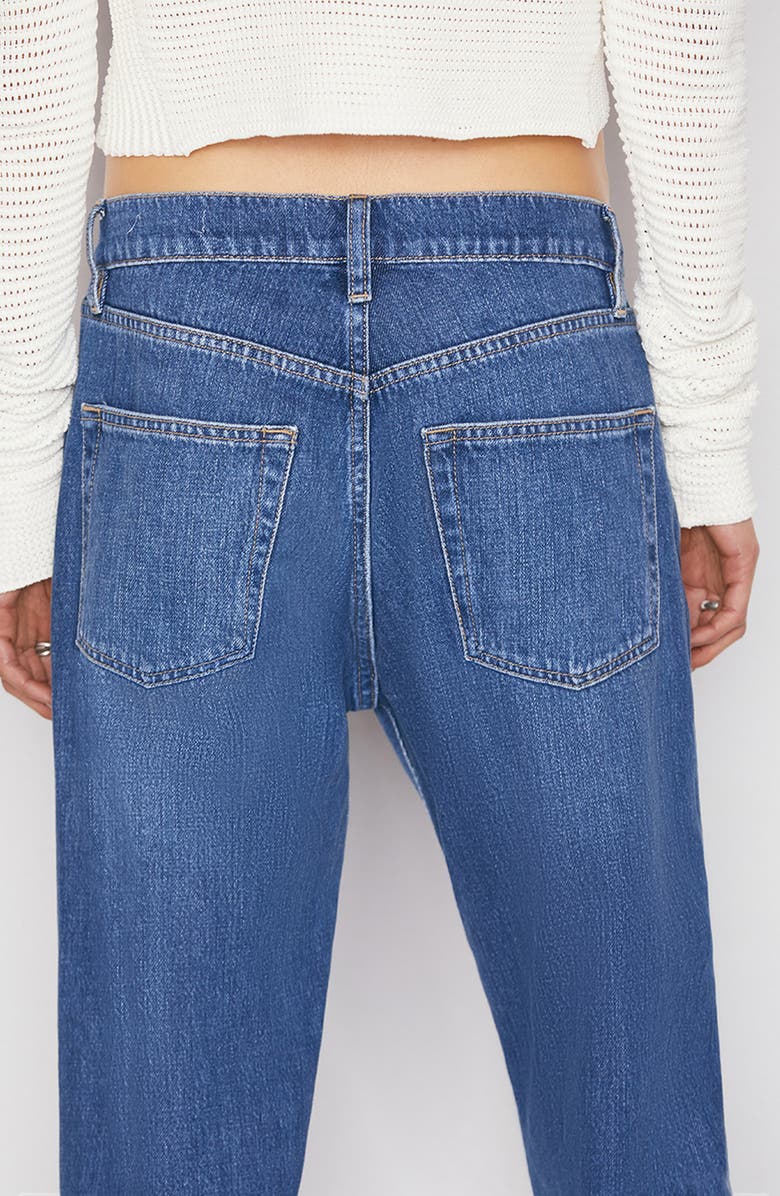 FRAME Le Slouch Distressed High Waist Straight Leg Jeans, Alternate, color, 
