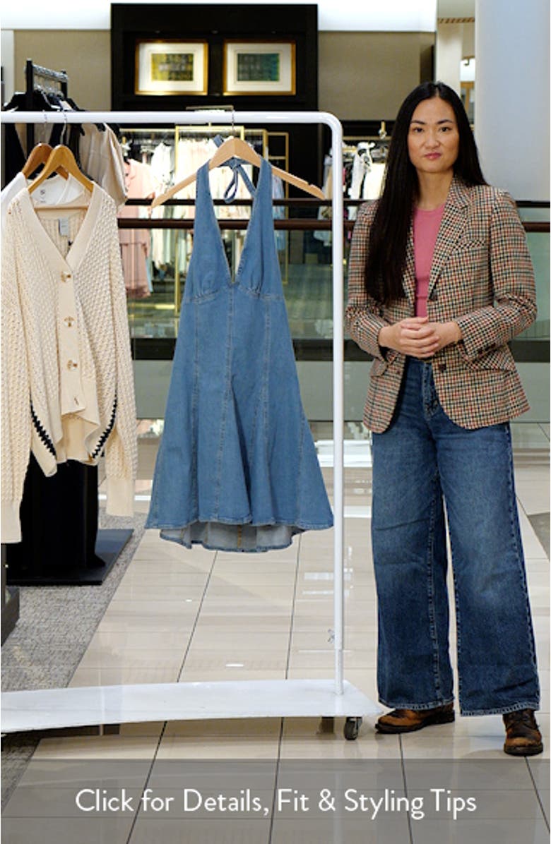 Malia Denim Fit & Flare Dress, sales video thumbnail