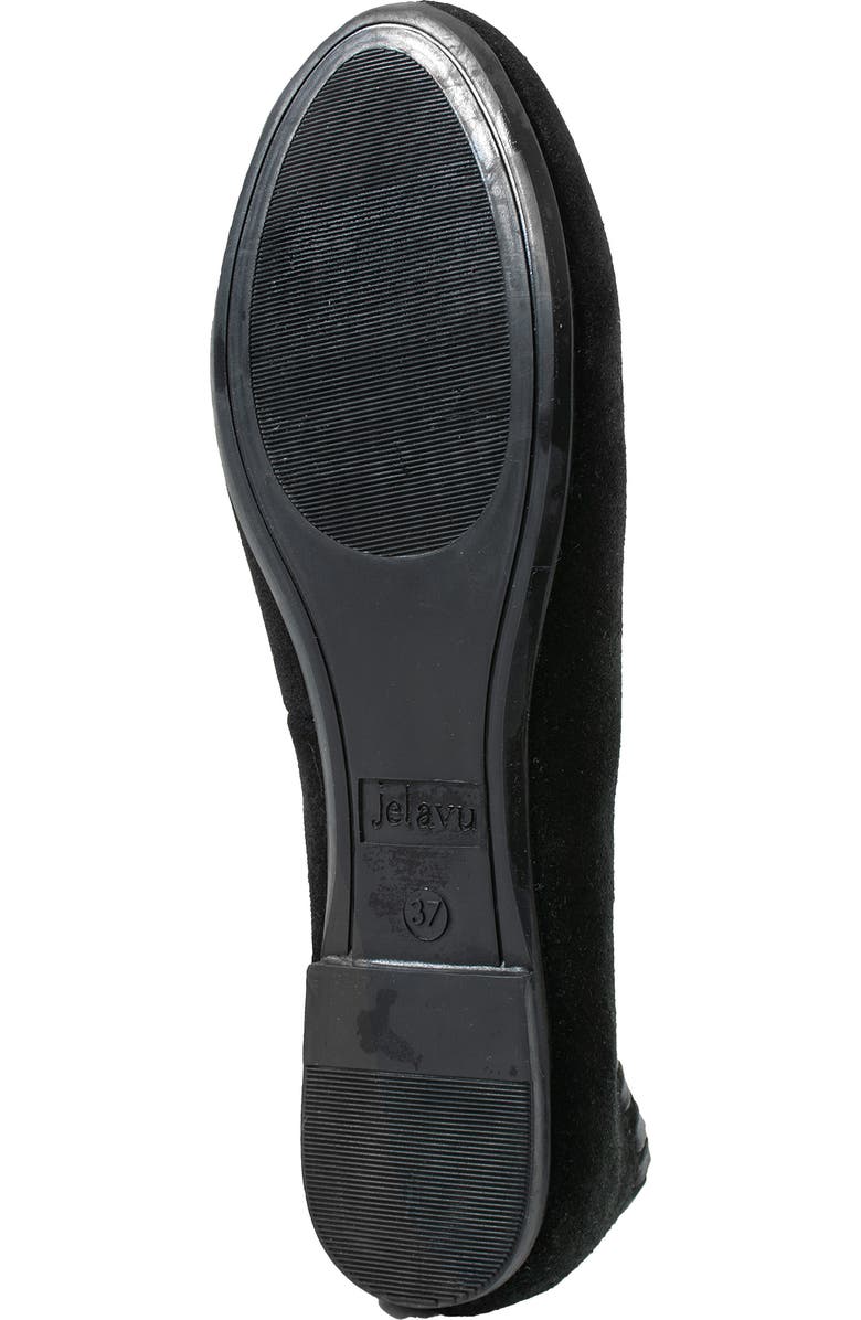 Jelavu Ella Whipstitch Ballet Flat, Alternate, color, Black