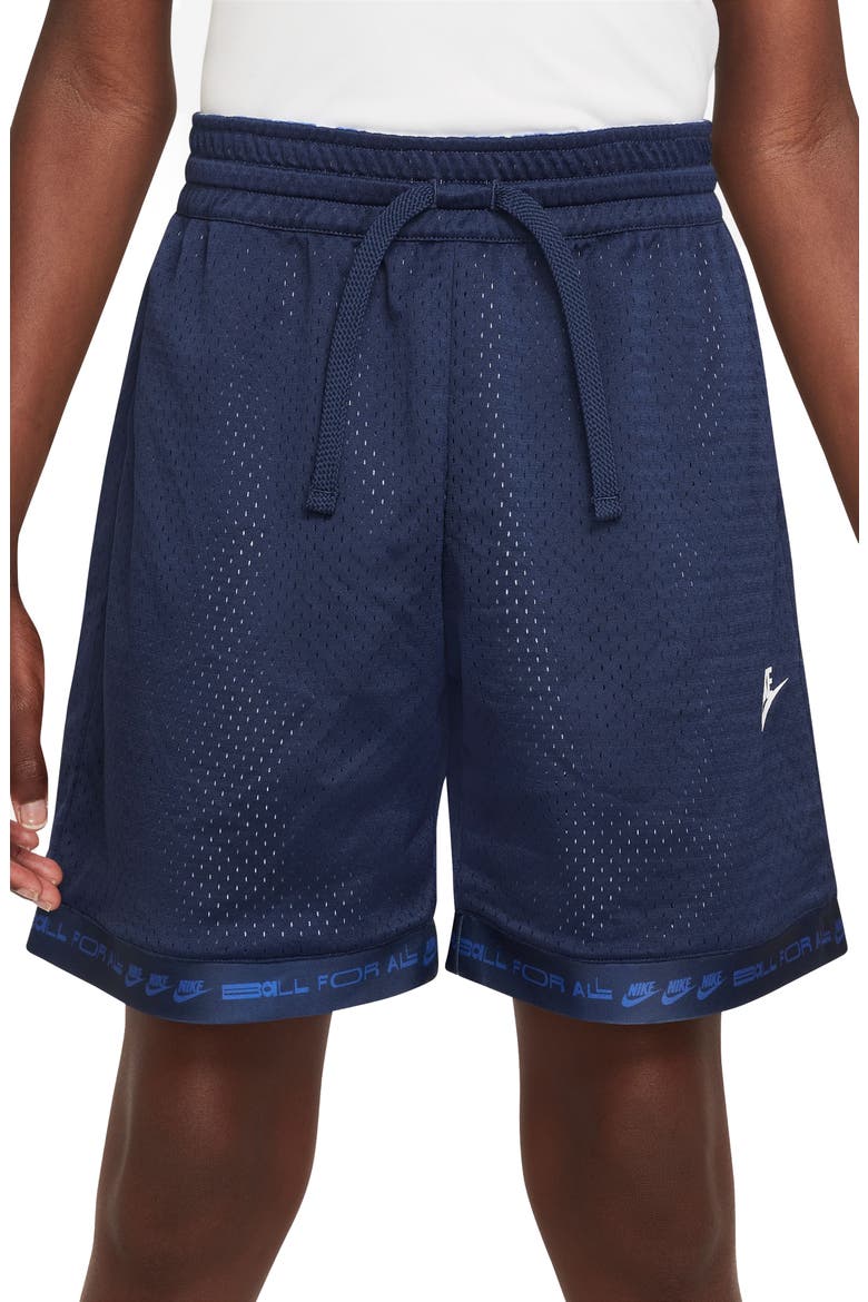 Kids' Culture of Basketball Dri-FIT Reversible Shorts, Main, color, MIDNIGHT NAVY/ ROYAL/ WHITE