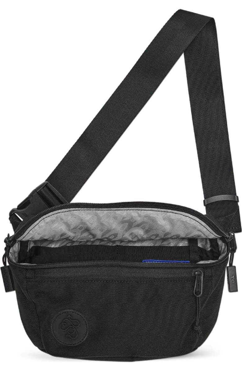 Baboon to the Moon Nylon Belt Bag, Alternate, color, Black