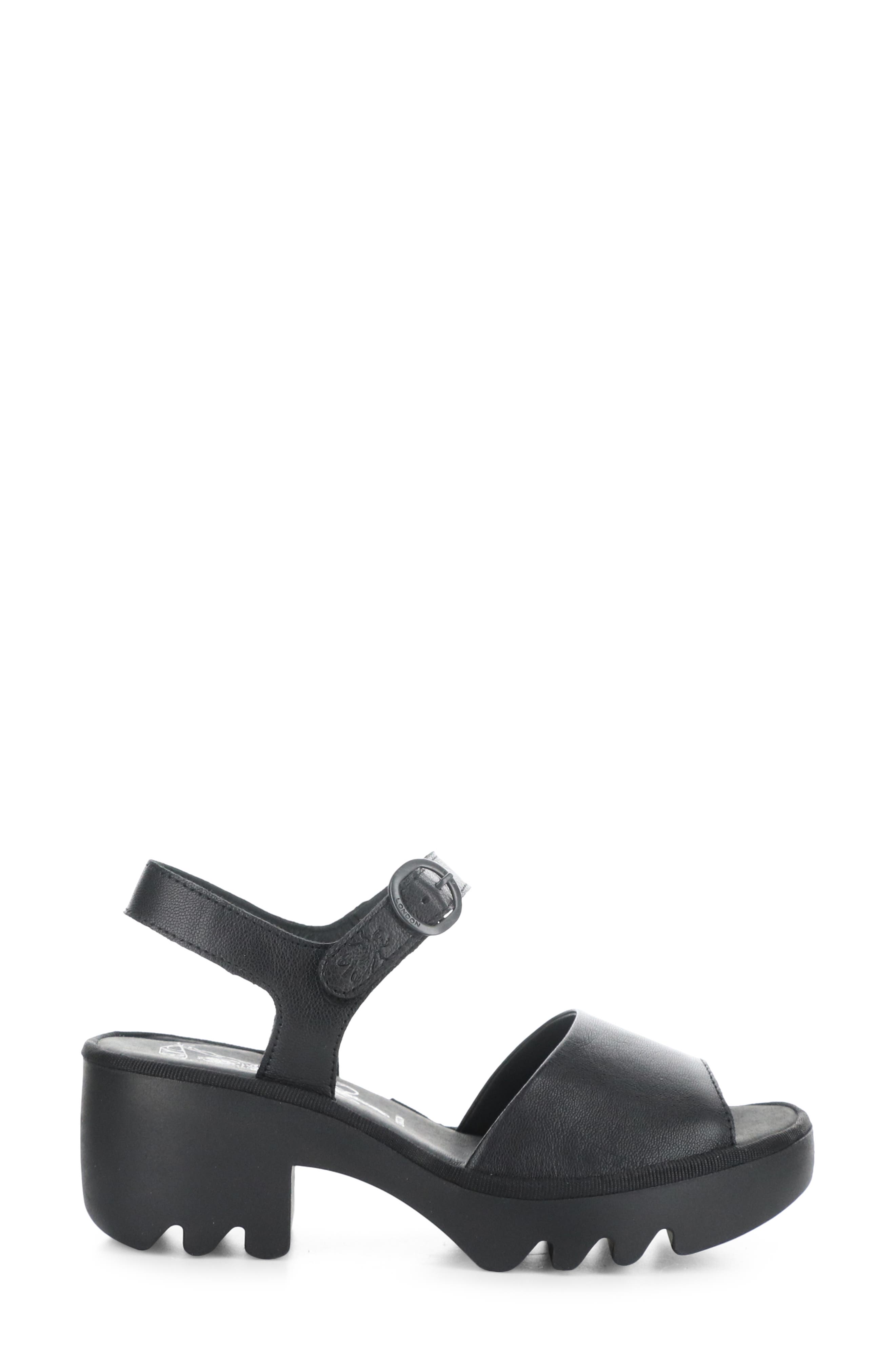 Fly London Tull Platform Sandal, Alternate, color, Black Mousse