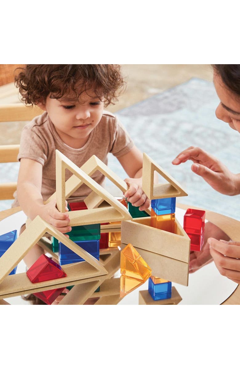 Kaplan Early Learning Company Discovery Triangles - Natural - 6 Pieces, Alternate, color, Beige