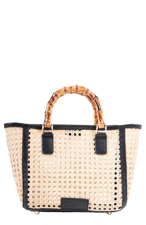 Bristol Woven Cane Tote Bag