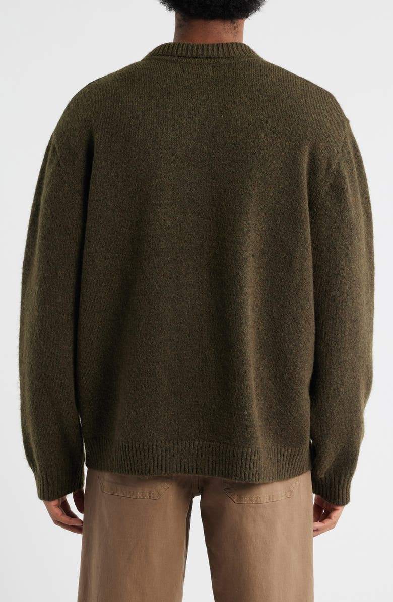Topman Oversize Cardigan, Alternate, color, Brown