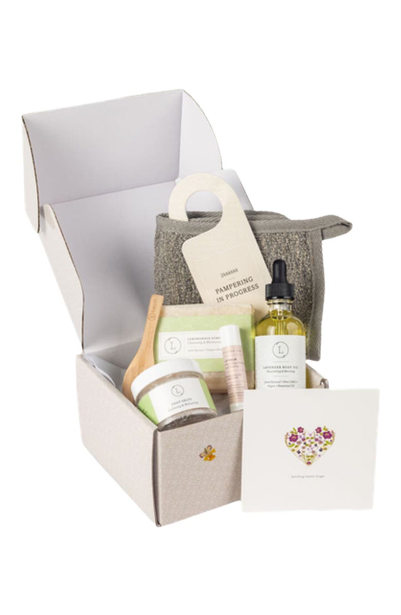 Lizush Self care gift box, Natural skincare gift set, Main, color, 
