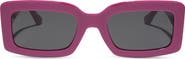 DIFF Katie 52mm Gradient Rectangle Sunglasses