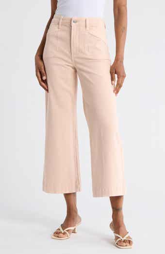 PAIGE Anessa High Waist Curved Inseam Wide Leg Jeans