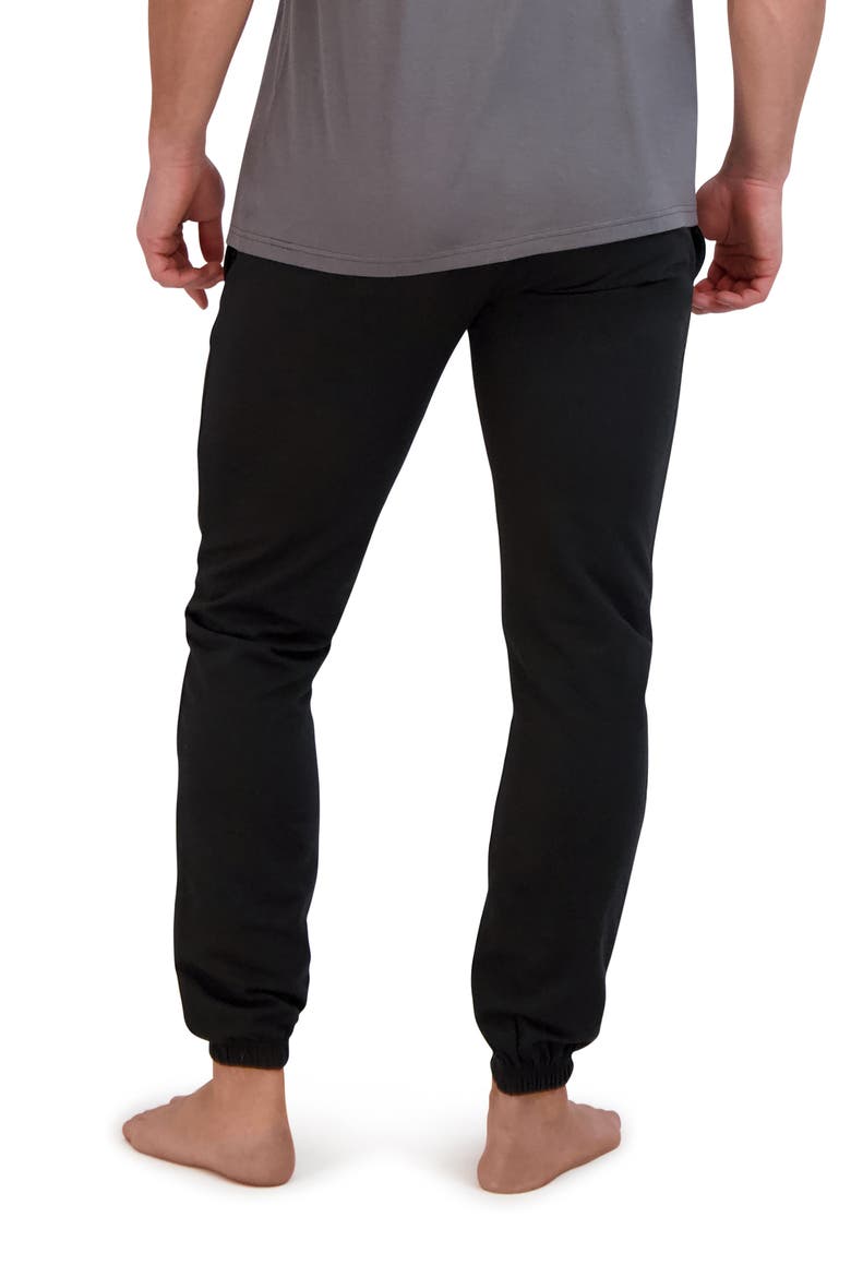 French Terry Sleep Pants, Alternate, color, BLACK/ GREY