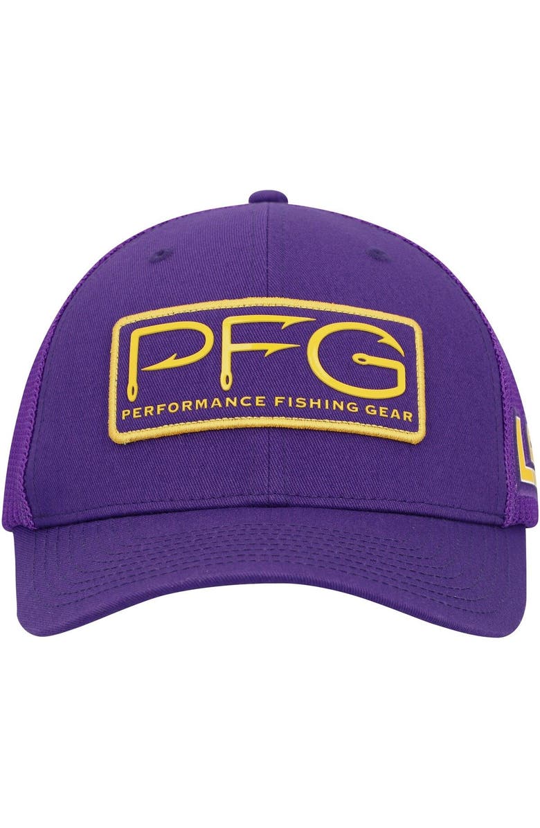 Columbia Men's Columbia Purple LSU Tigers PFG Hooks Flex Hat, Alternate, color, Purple
