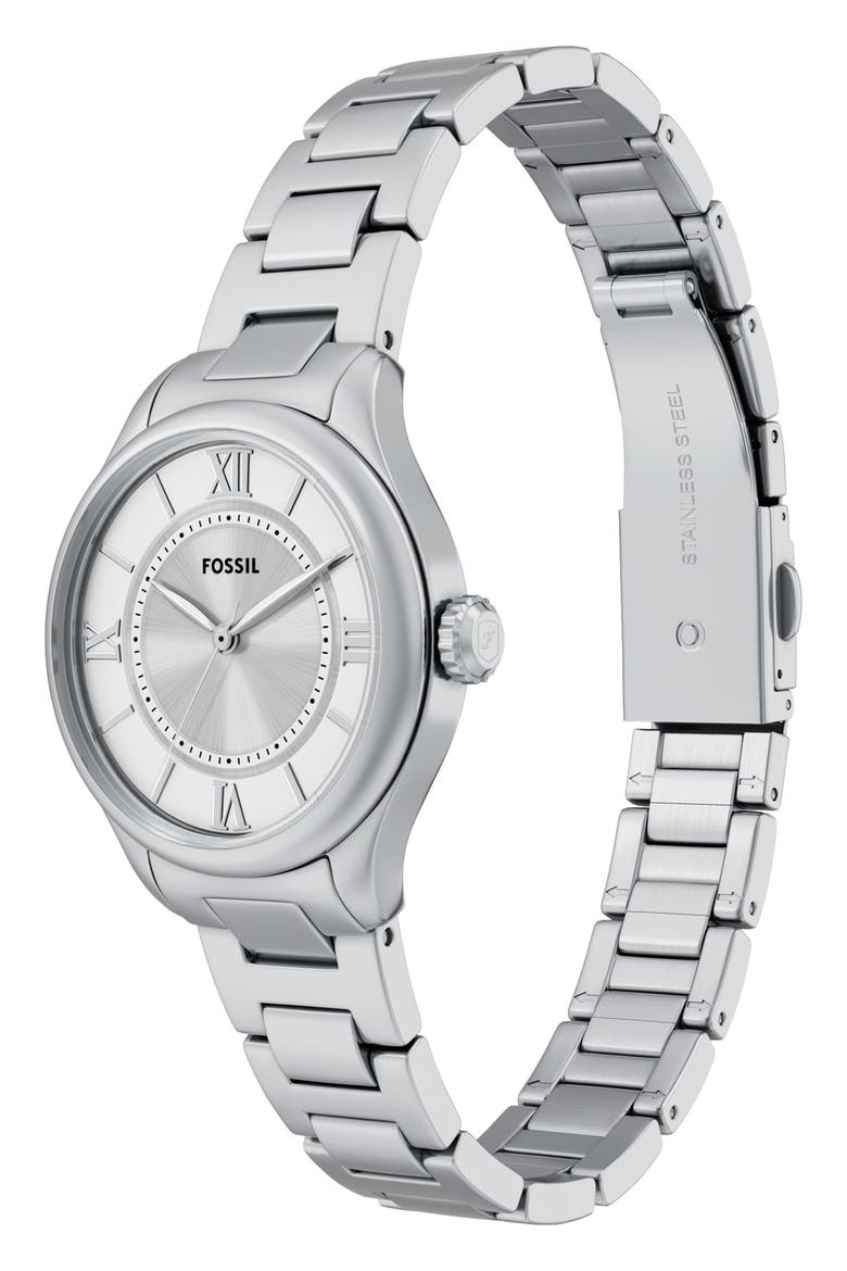 Gilmore Bracelet Watch, 28mm, Alternate, color, SILVER