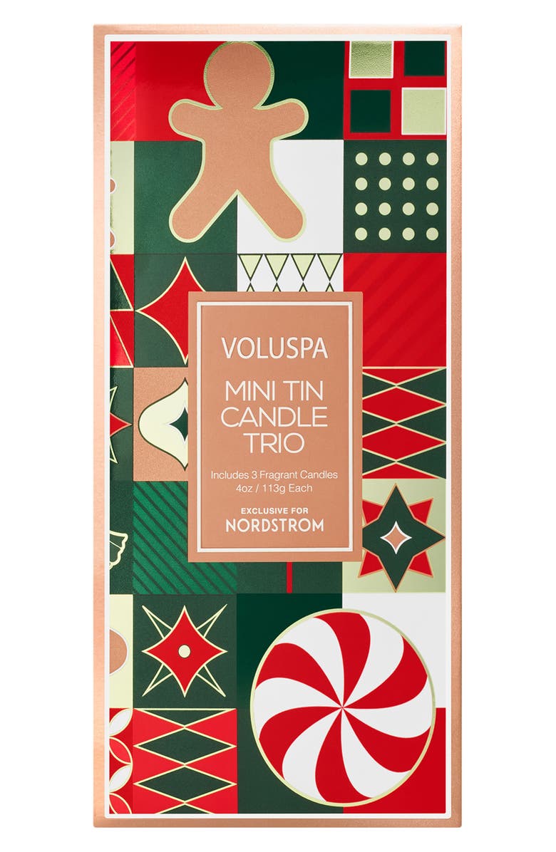 Voluspa Mini Tin Candle Trio, Alternate, color, Multi
