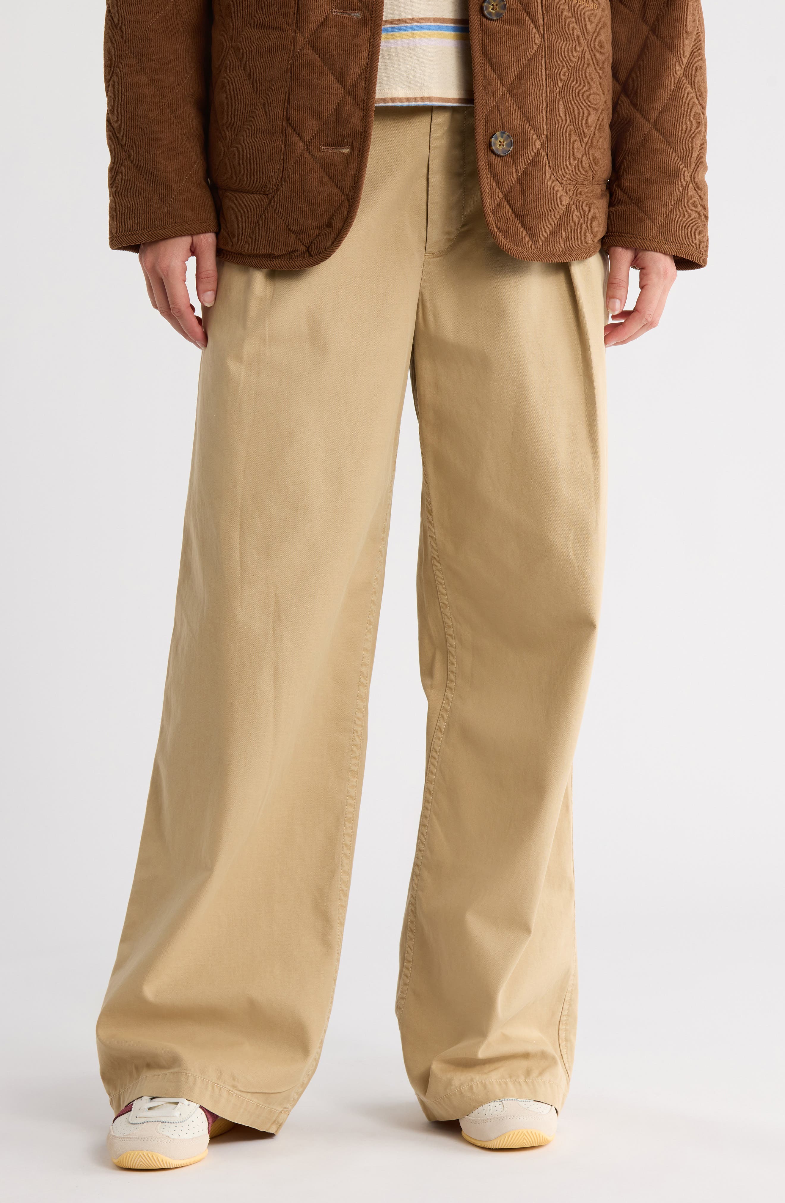 Lucky Brand Pleated Wide Leg Pants