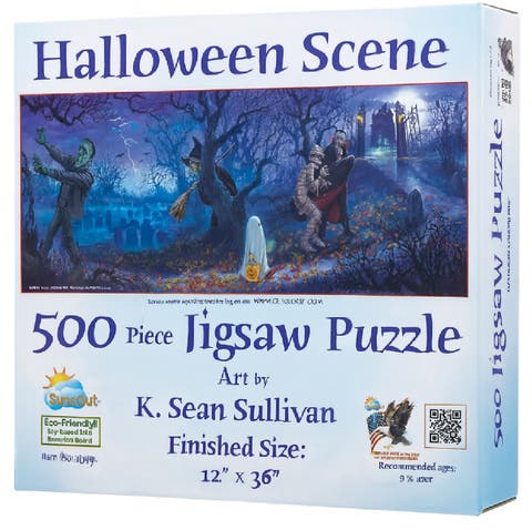 Halloween Scene 500 piece Jigsaw Puzzle for Adults