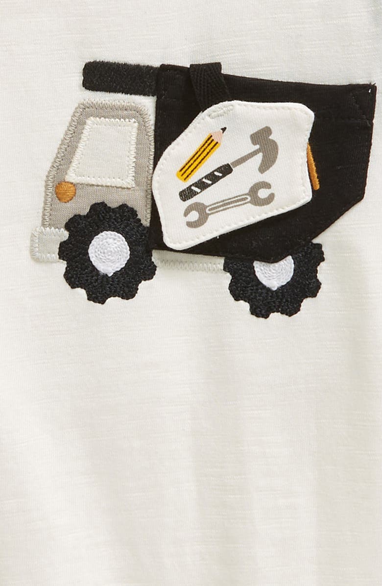 NEXT Kids' Digger Appliqué Pocket T-Shirt, Alternate, color, 