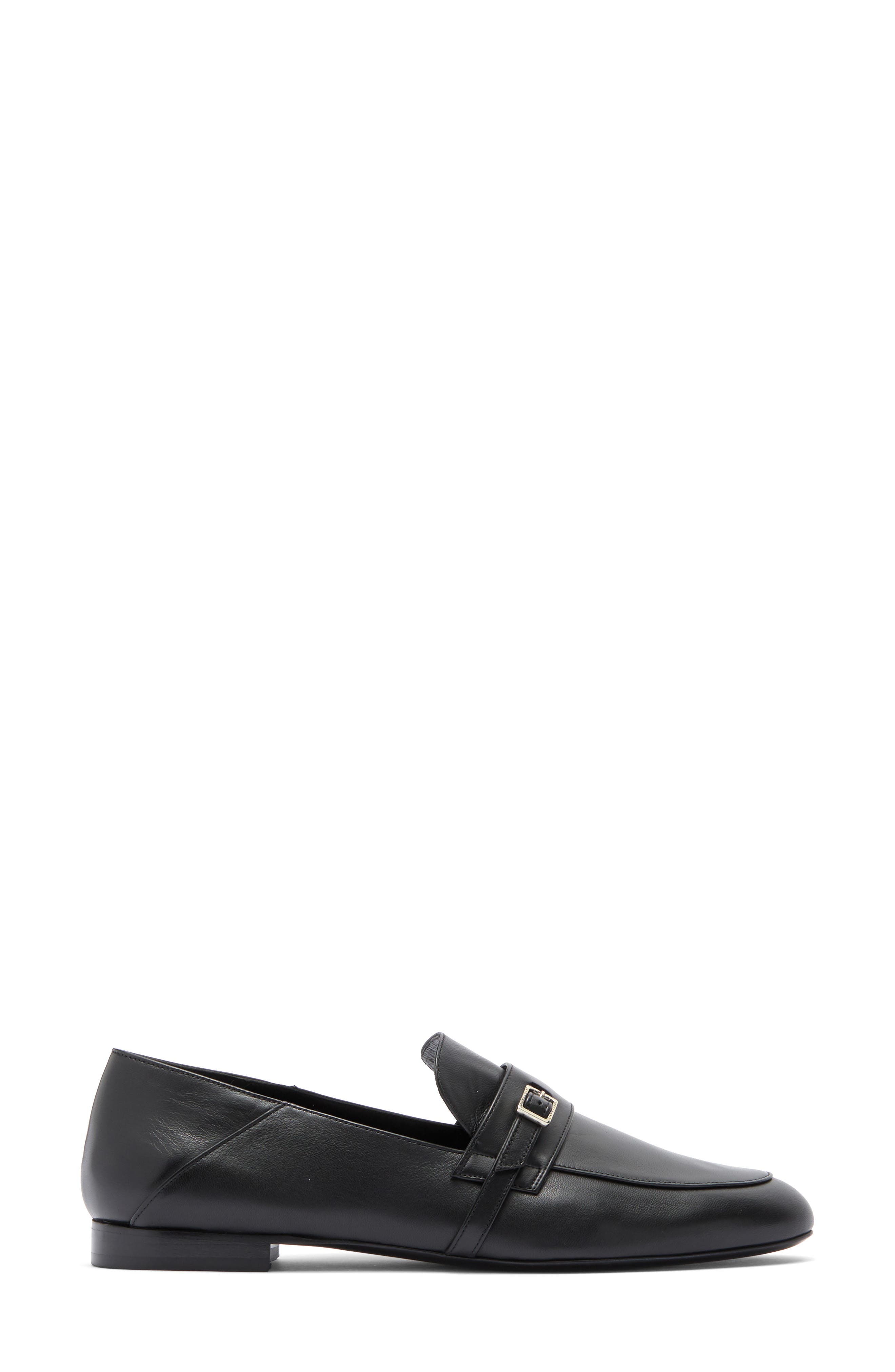 Longchamp Buckle Strap Loafer, Alternate, color, 