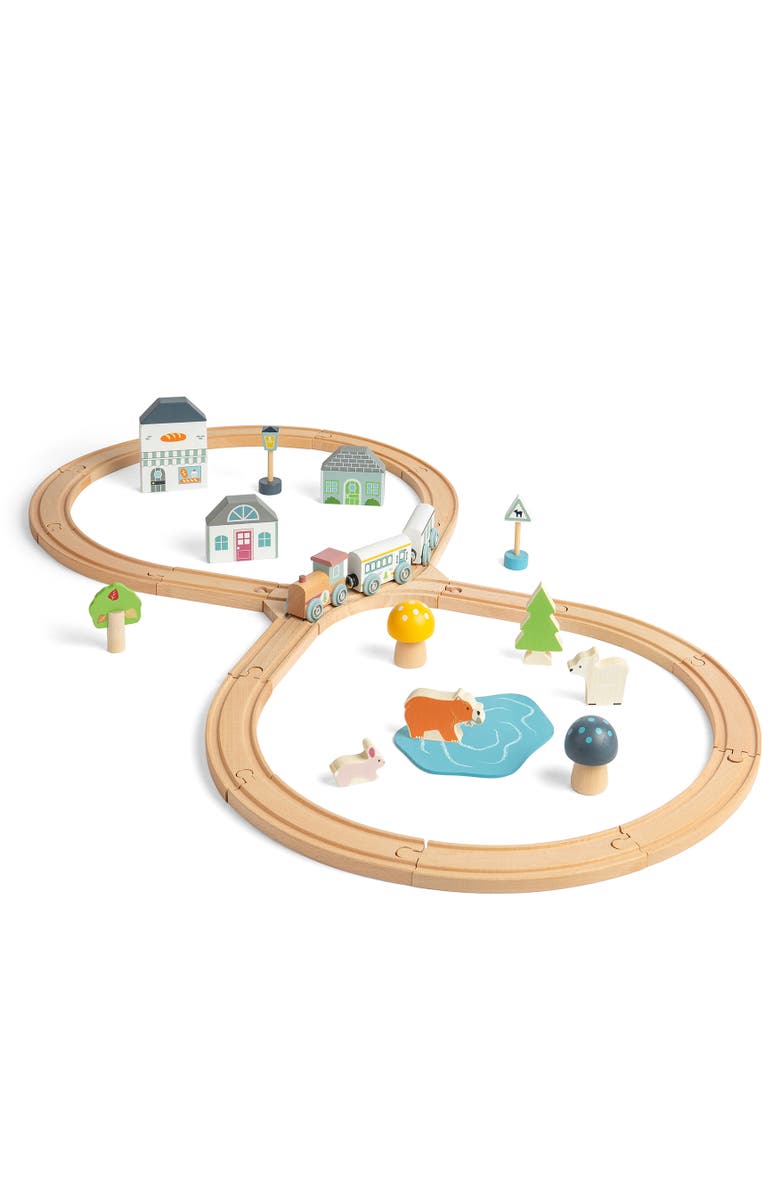 Bigjigs Toys FSC<sup>®</sup> Certified Train Set, Alternate, color, Brown