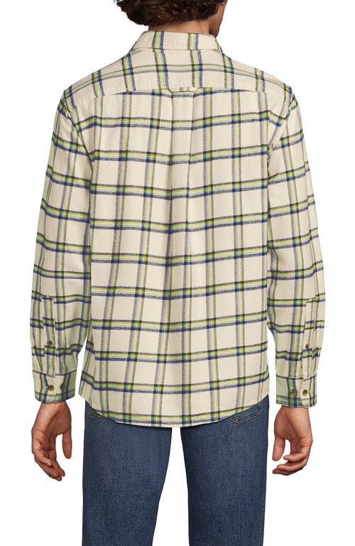 Lands' End Traditional Fit Flagship Flannel Shirt In Pattern