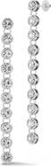GLAZE JEWELRY Cubic Zirconia Tennis Drop Earrings