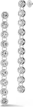 GLAZE JEWELRY Cubic Zirconia Tennis Drop Earrings