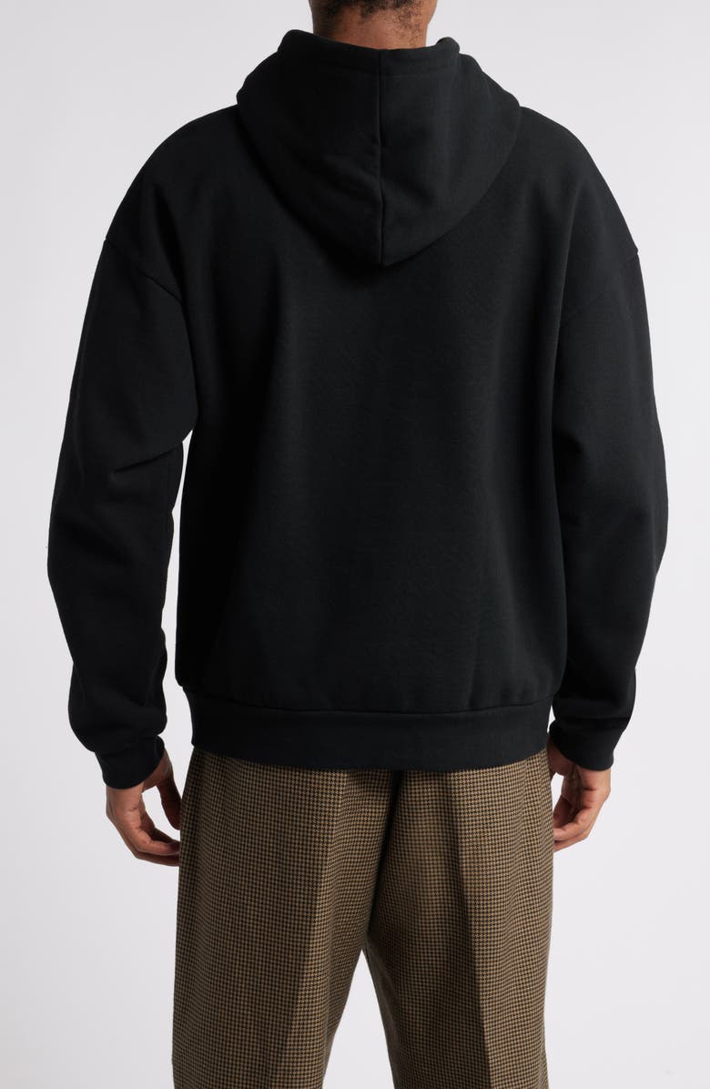 Obey Oversize Felt Logo Appliqué Extra Heavy Fleece Hoodie, Alternate, color, 