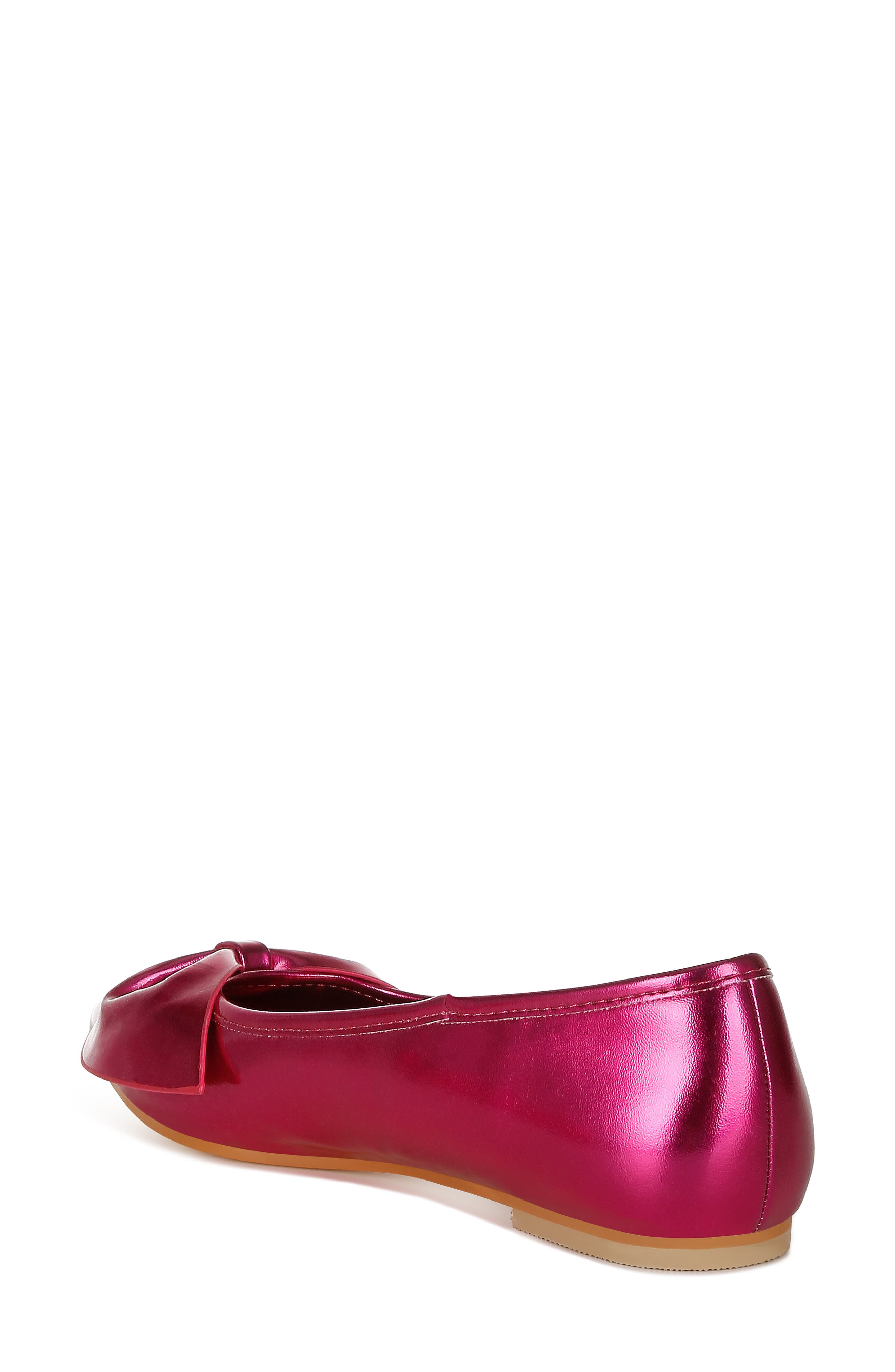 Bromelia Water Repellent Bow Flat, Alternate, color, FUCHSIA