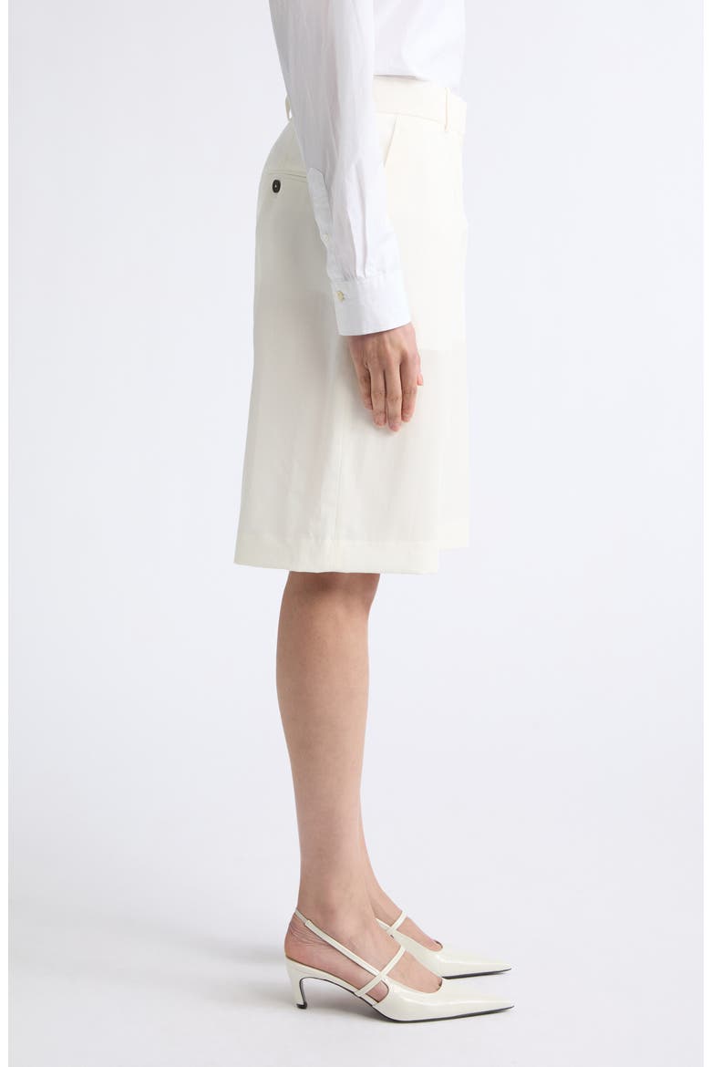 Tailored Wide Leg Shorts, Alternate, color, ECRU
