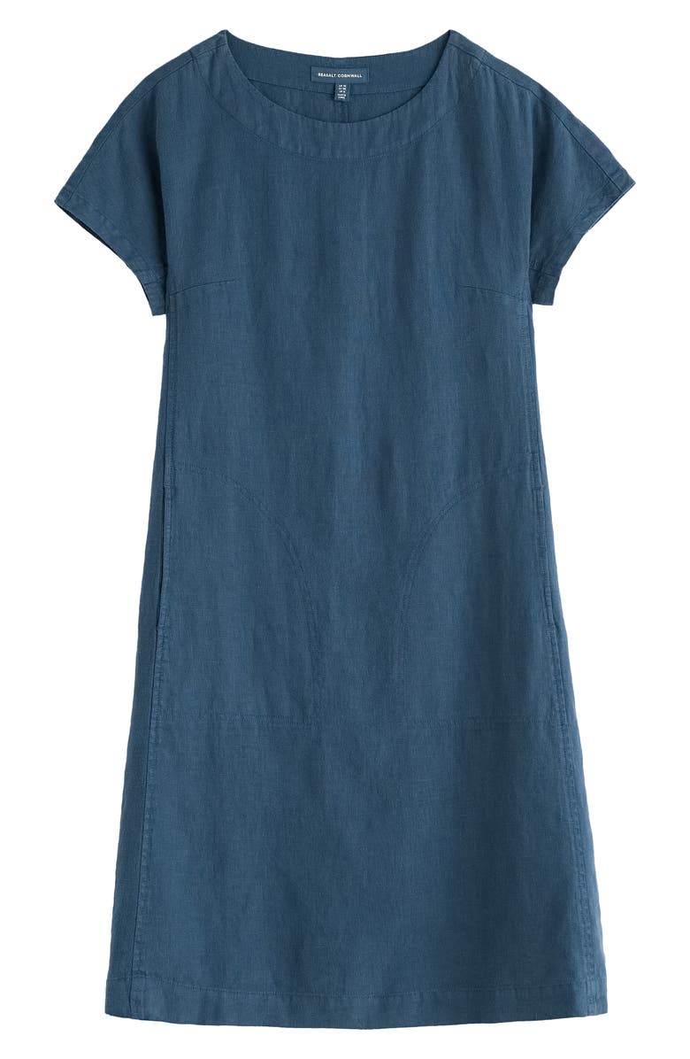 Seasalt Cornwall Linen A-Line Dress, Alternate, color, Dusk