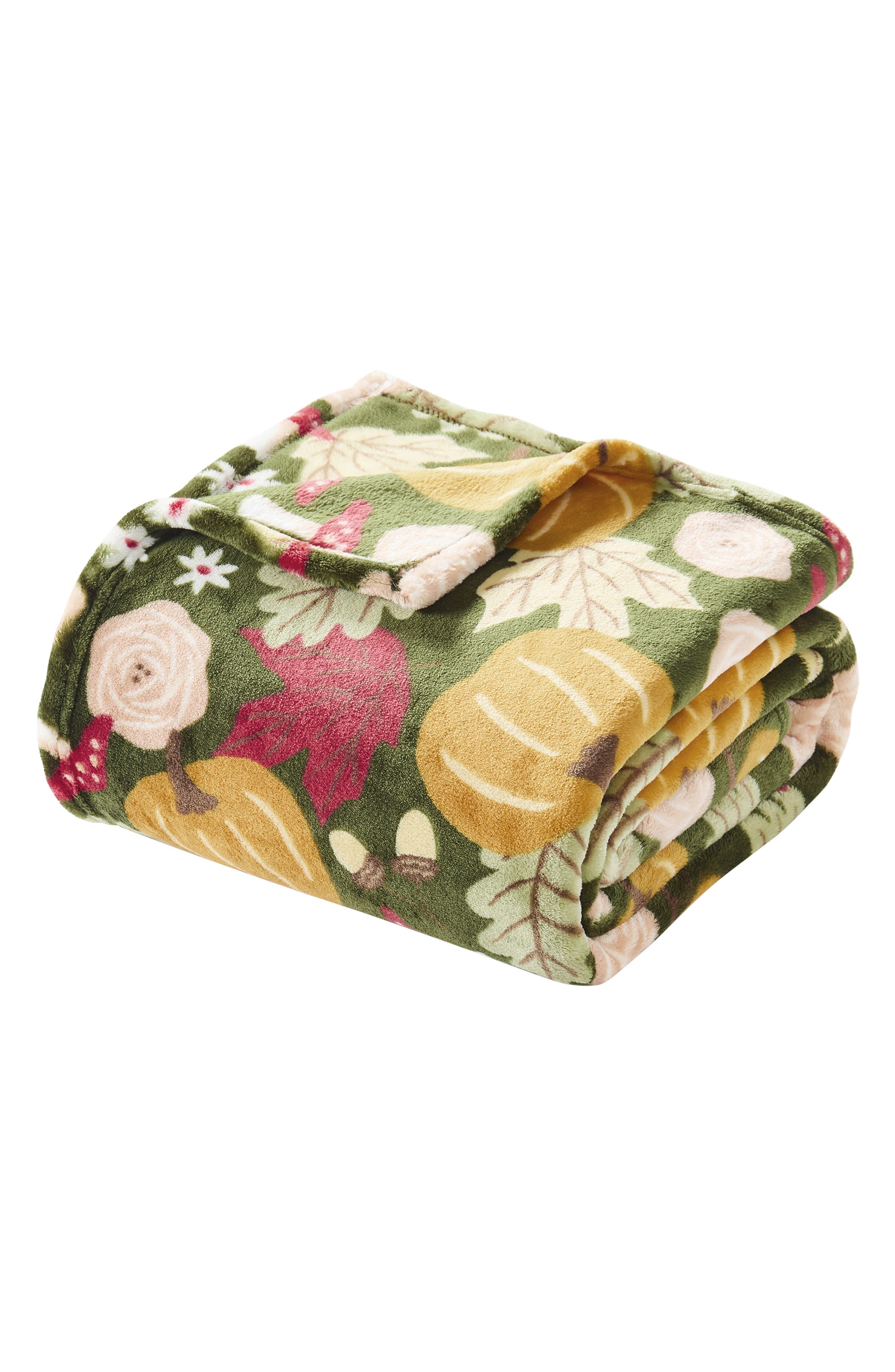 Fall Flora Throw Blanket