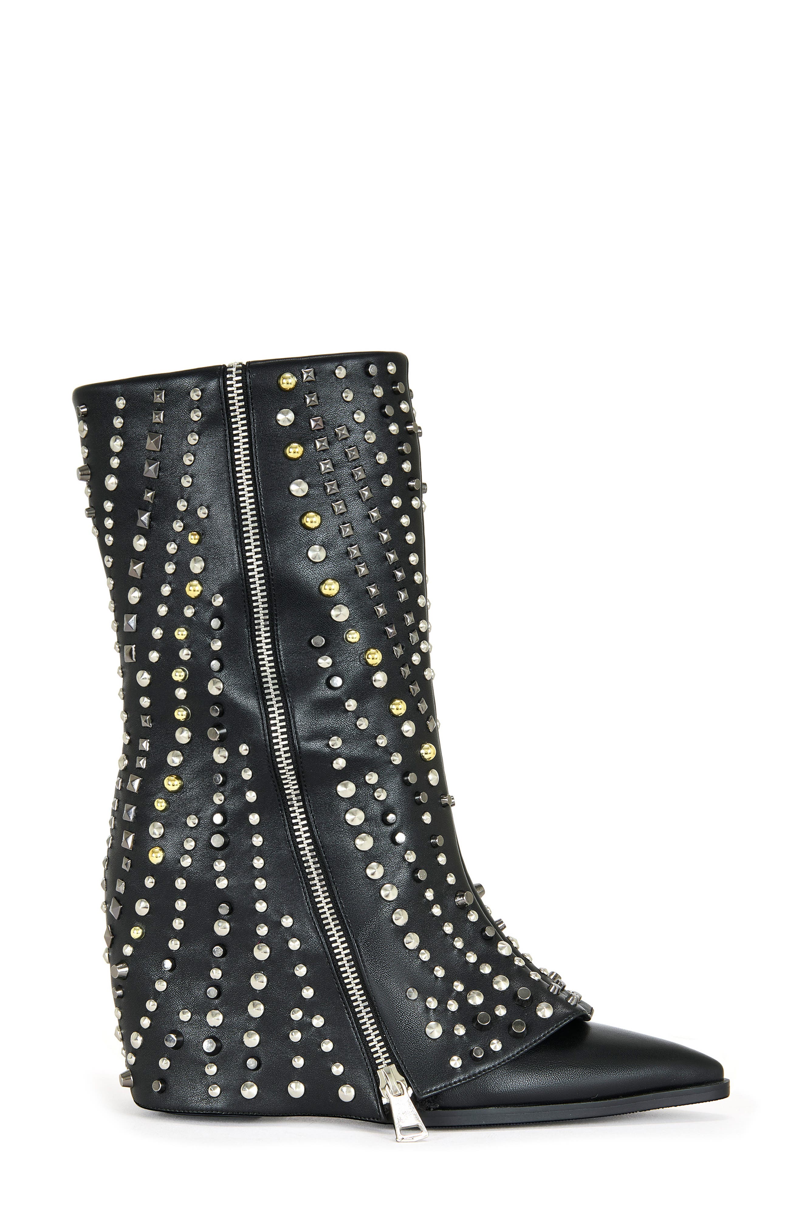 AZALEA WANG Hematine Bootie, Alternate, color, Black